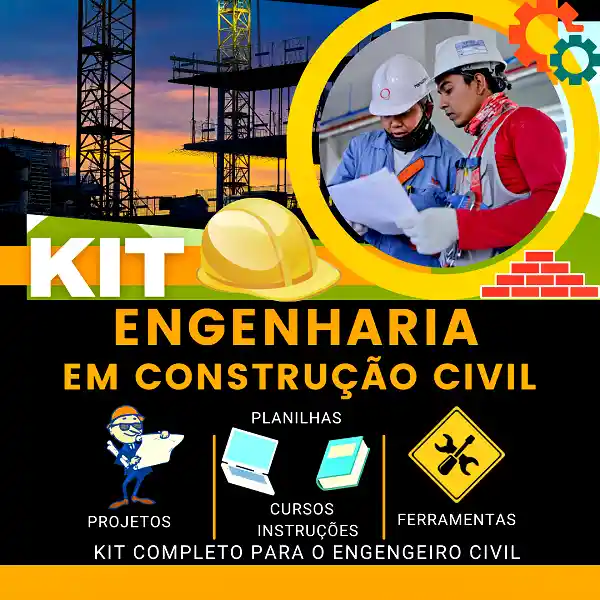 KIT ENGENHARIA EM CONSTRUÇÃO CIVIL