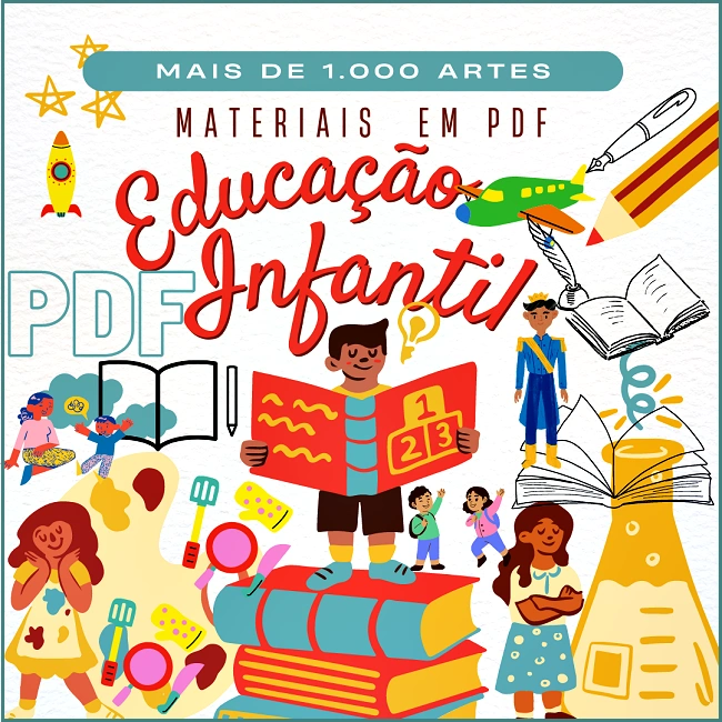 KIT MATERIAIS PARA EDUCAÇÃO INFANTIL - ARTES E DESENHOS