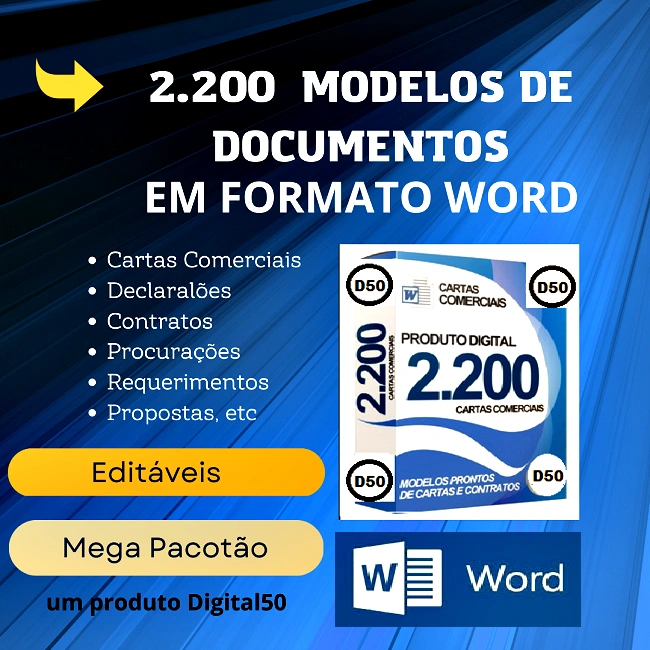 2.200 MODELOS DE DOCUMENTOS COMERCIAIS E ÚTEIS