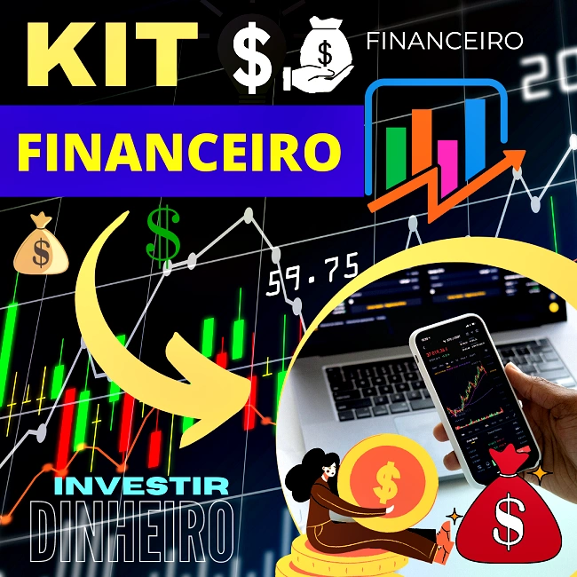 KIT FINANCEIRO - CONTROLE, FINANÇAS E INVESTIMENTOS