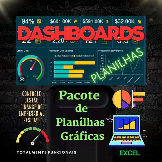 DASHBOARDS - PLANILHAS GRÁFICAS EXCEL