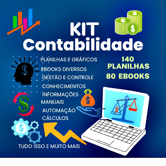 KIT CONTABILIDADE - EBOOKS E PLANILHAS